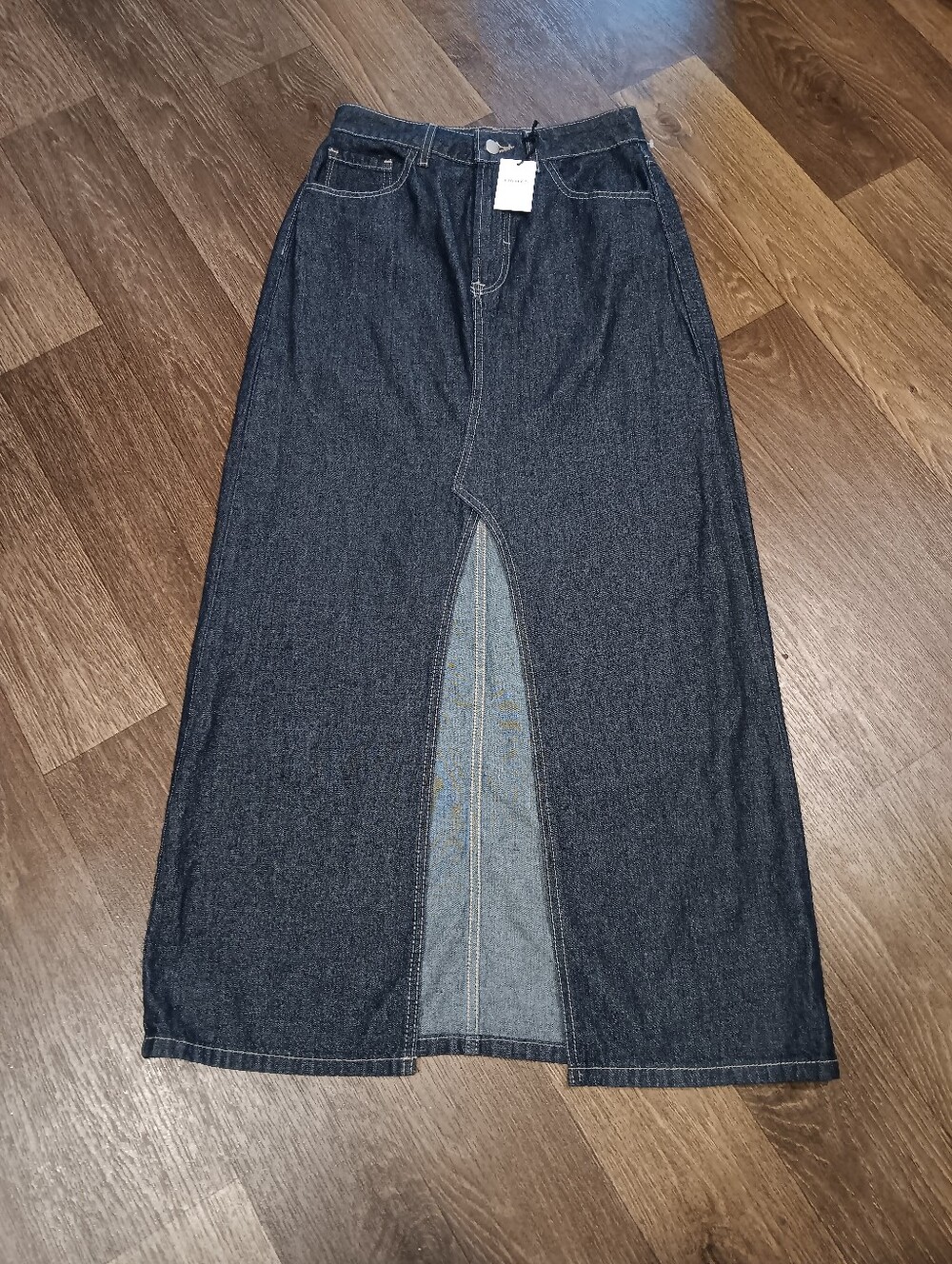 Forever 21 Dark Indigo Denim Skirt Sz M New